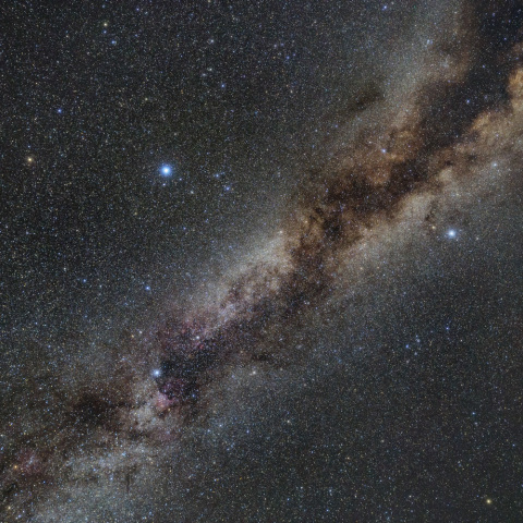 夏の大三角付近の銀河（天の川）