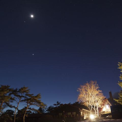 月と金星と木星