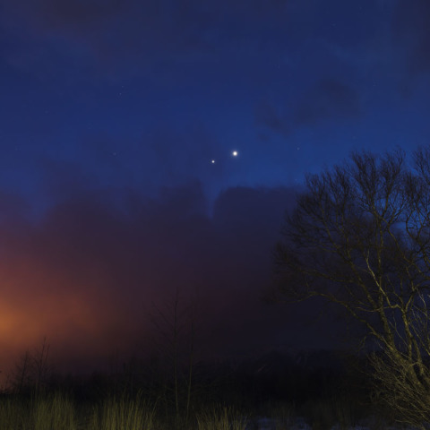 金星と木星の大接近