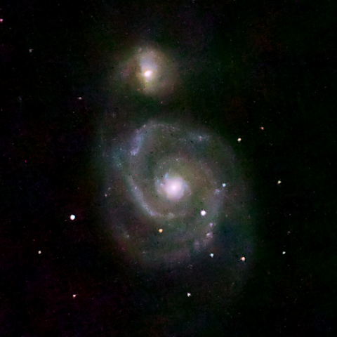 ISO51200　総露出24秒で撮る子持ち銀河M51