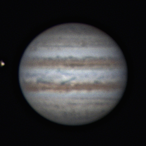 3月26日の木星とその衛星