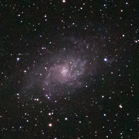 ISO12800で撮るM33