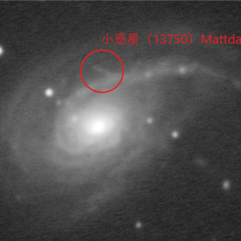 NGC772を通過する小惑星Mattdawson