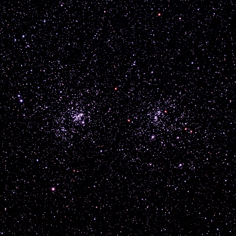 二重星団　NGC869、NGC884
