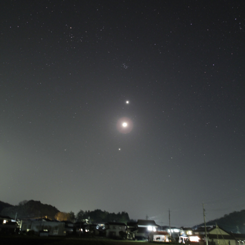 金星＆月＆木星 風景Ver.