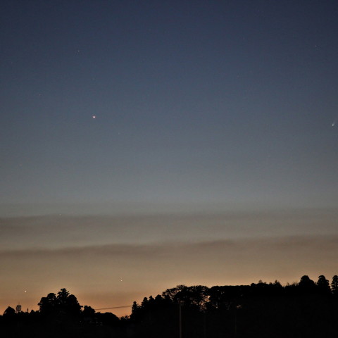 アイソン彗星と水星・土星