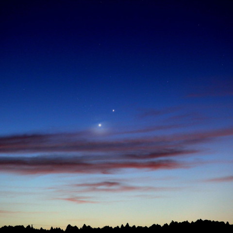 金星と木星の接近