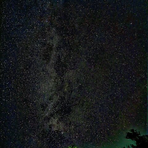 秋の天の川byスマホ