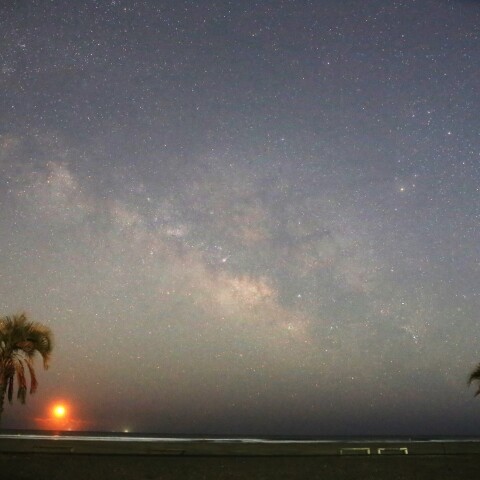 冬日未明のさそり座と天の川