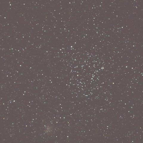 Ｍ３５散開星団と流星