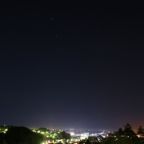 火星・スピカとからす座from匝瑳市