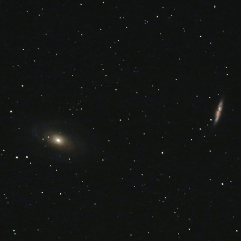 6/1のM81・M82銀河とSN2014J