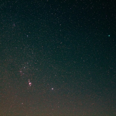 オリオンとラヴジョイ彗星(1/9)
