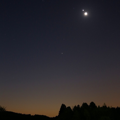 月・金星・火星・木星としし座