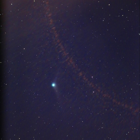 12/6のカタリナ彗星と金星の暈