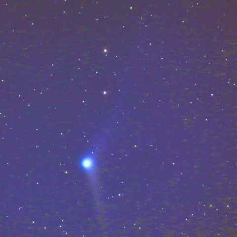 12/5のカタリナ彗星の複雑なイオンの尾