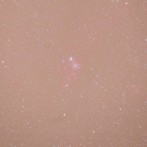 NGC2264散開星団＋散光星雲とハッブル変光星雲