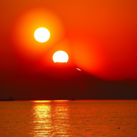 3/3の富士に入日from市原市