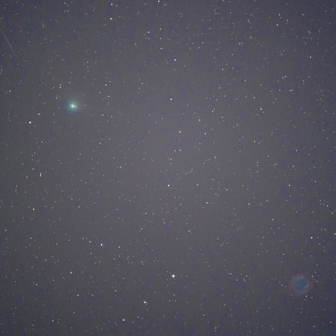 6/3パンスターズ彗星とNGC7293らせん状星雲の接近