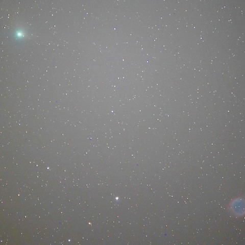 6/3パンスターズ彗星のらせん状星雲への接近