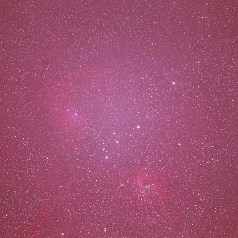 ぎょしゃ座の散光星雲(IC405, IC410)