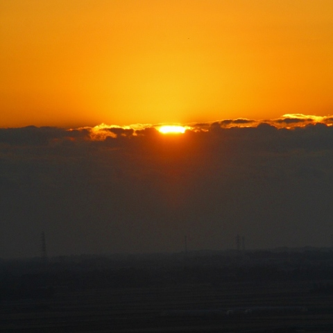 2017年初日の出from松峯神社