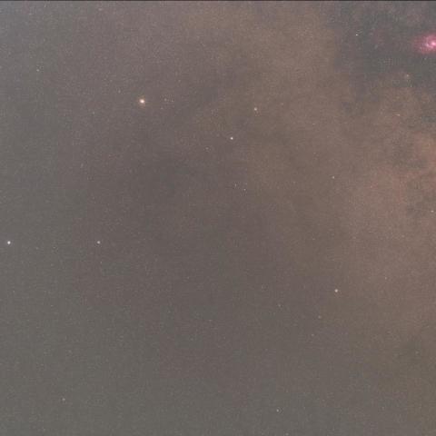 南斗六星周辺の天の川