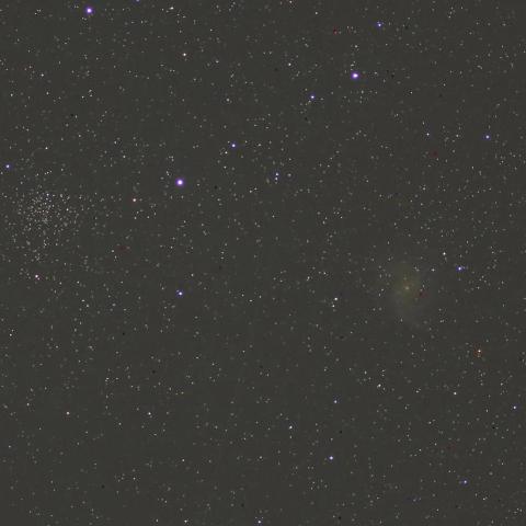 5/24 SN2017eaw(NGC6946回転花火銀河)と散開星団NGC6939