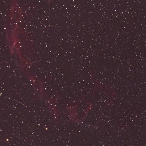 網状星雲東側(NGC6992,NGC6995,IC1340)