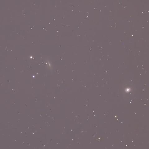M77(NGC1068)セイファート銀河とNGC1055渦巻銀河