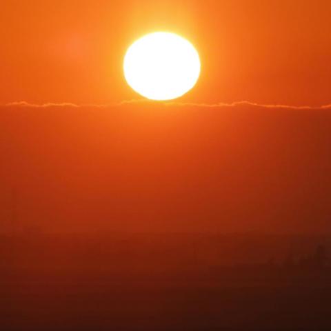 2018年初日の出from干潟八万石