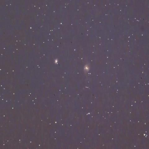 NGC3718渦巻銀河とNGC3729渦巻銀河