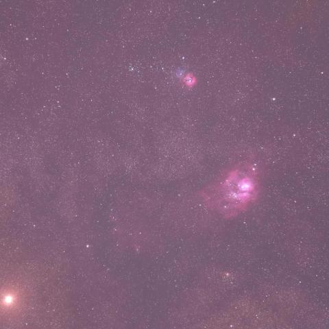 3/25の火星とM8・M20