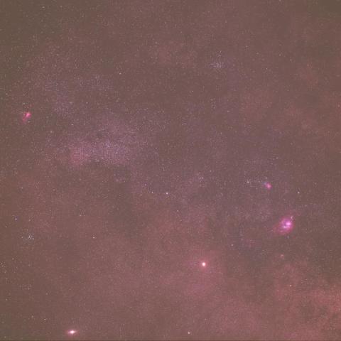 3/25火星と土星のいる華やかな天の川