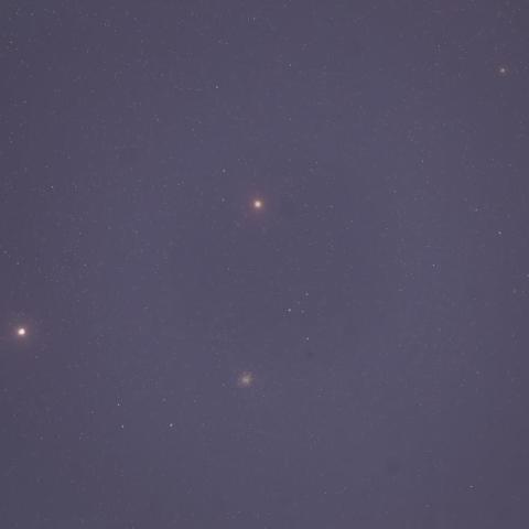 3/31火星と土星の接近とM22・M28