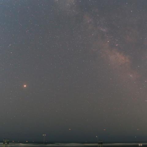 大接近の火星星夜