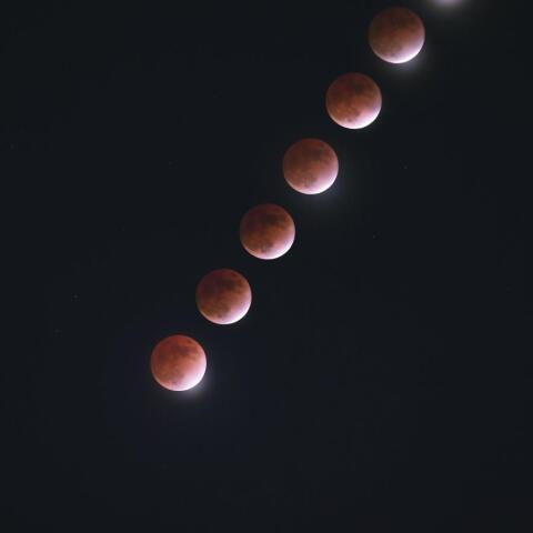 月食（食最大後の３分毎の変化）