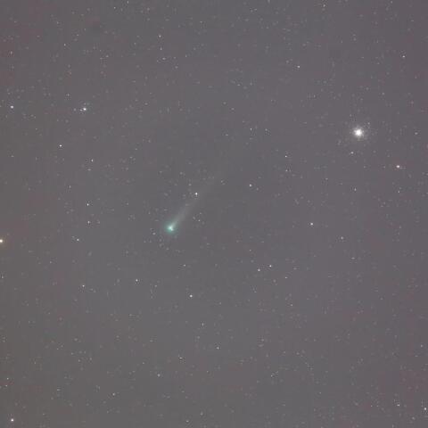 C/2021A1レナード彗星、M3接近  (12/4未明)