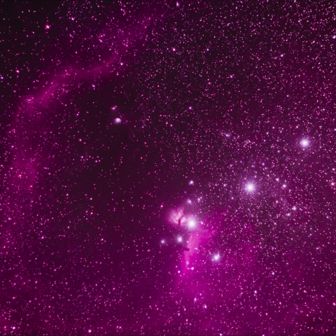 オリオン座 三ツ星付近