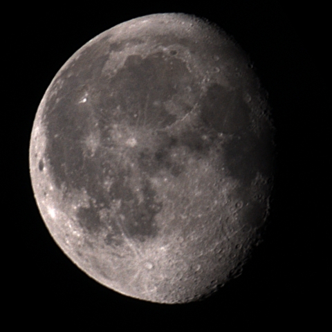 12月25日早朝の月