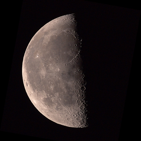 12月28日早朝の月