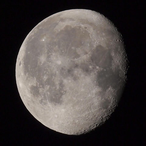 1月23日早朝の月