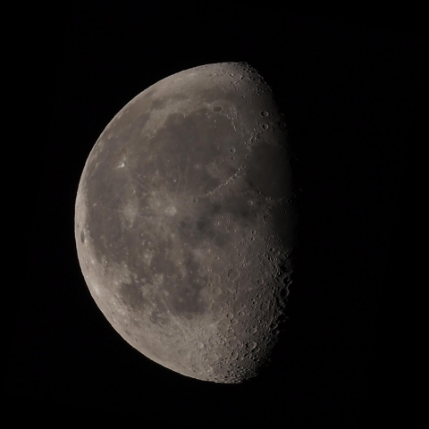 1月25日早朝の月