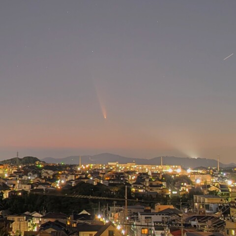 紫金山・アトラス彗星　神奈川県横須賀