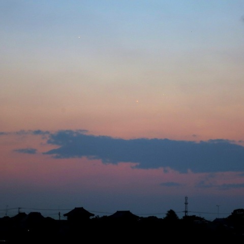 水木金３惑星の集合