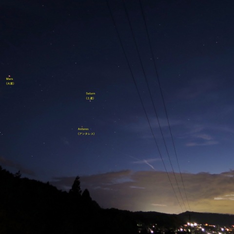 ミニ三角と金星