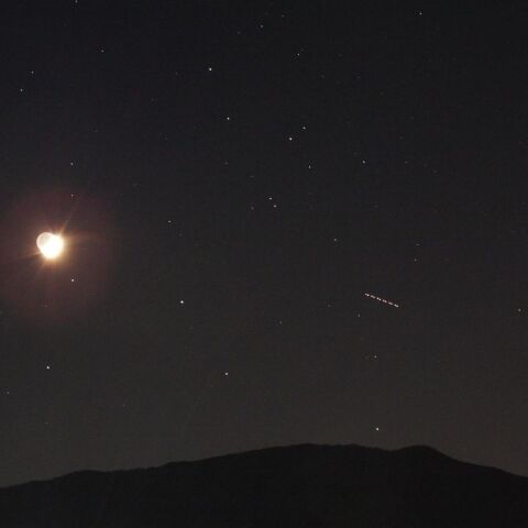 沈む南斗六星と月 11/24宵