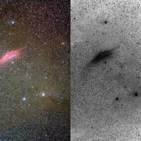 カリフォルニア星雲付近