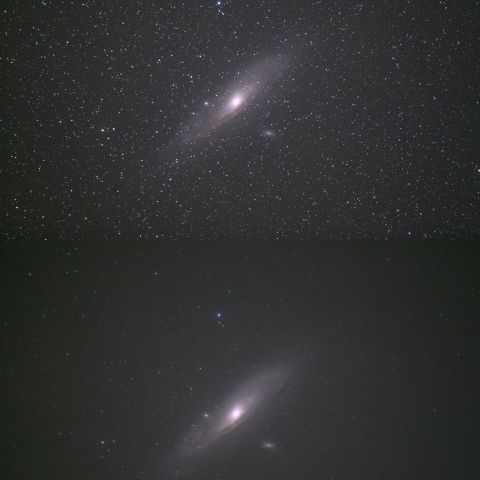 200mm望遠によるM31