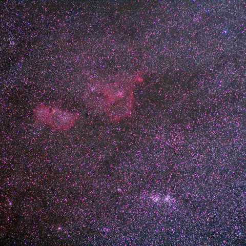 二重星団付近のＨⅡ領域 Nov.2014